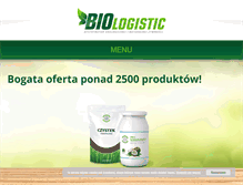 Tablet Screenshot of biologistic.pl